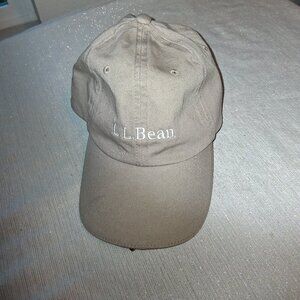 LL BEAN Hat L.E.D. Lighted Pathfinder canvas strapback LED Flashlight Cap